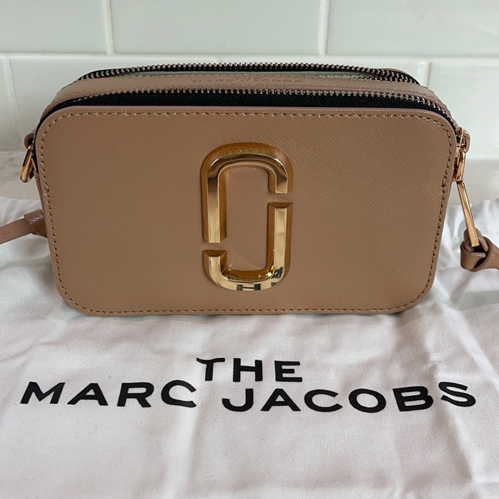 Snapshot Coated Leather Camera Bag by Marc Jacobs